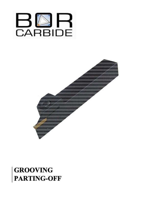 BOR Carbide Grooving and Parting-Off Catalogue